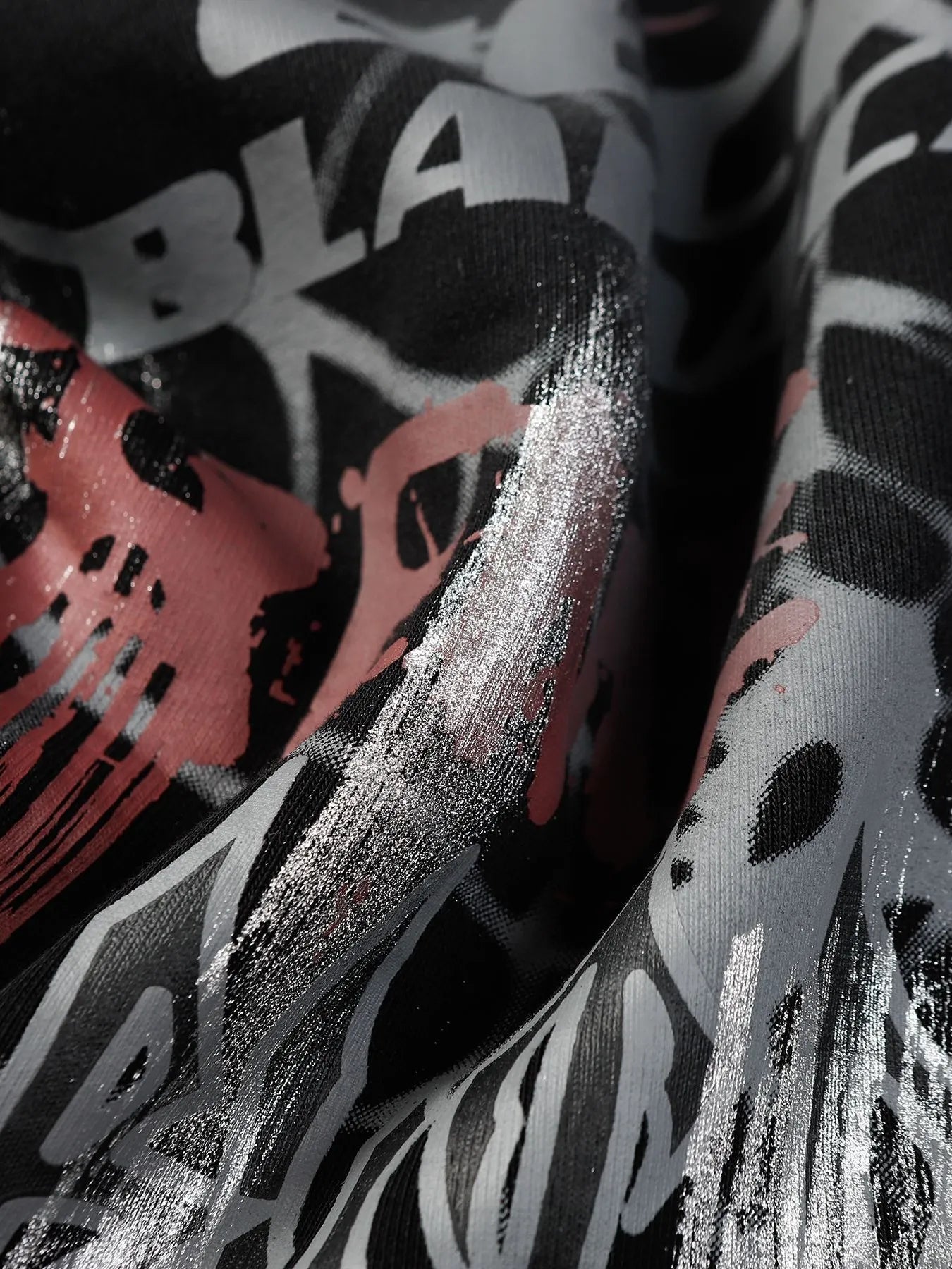 Men's Gothic Spider Web Graffiti Print Hoodie 