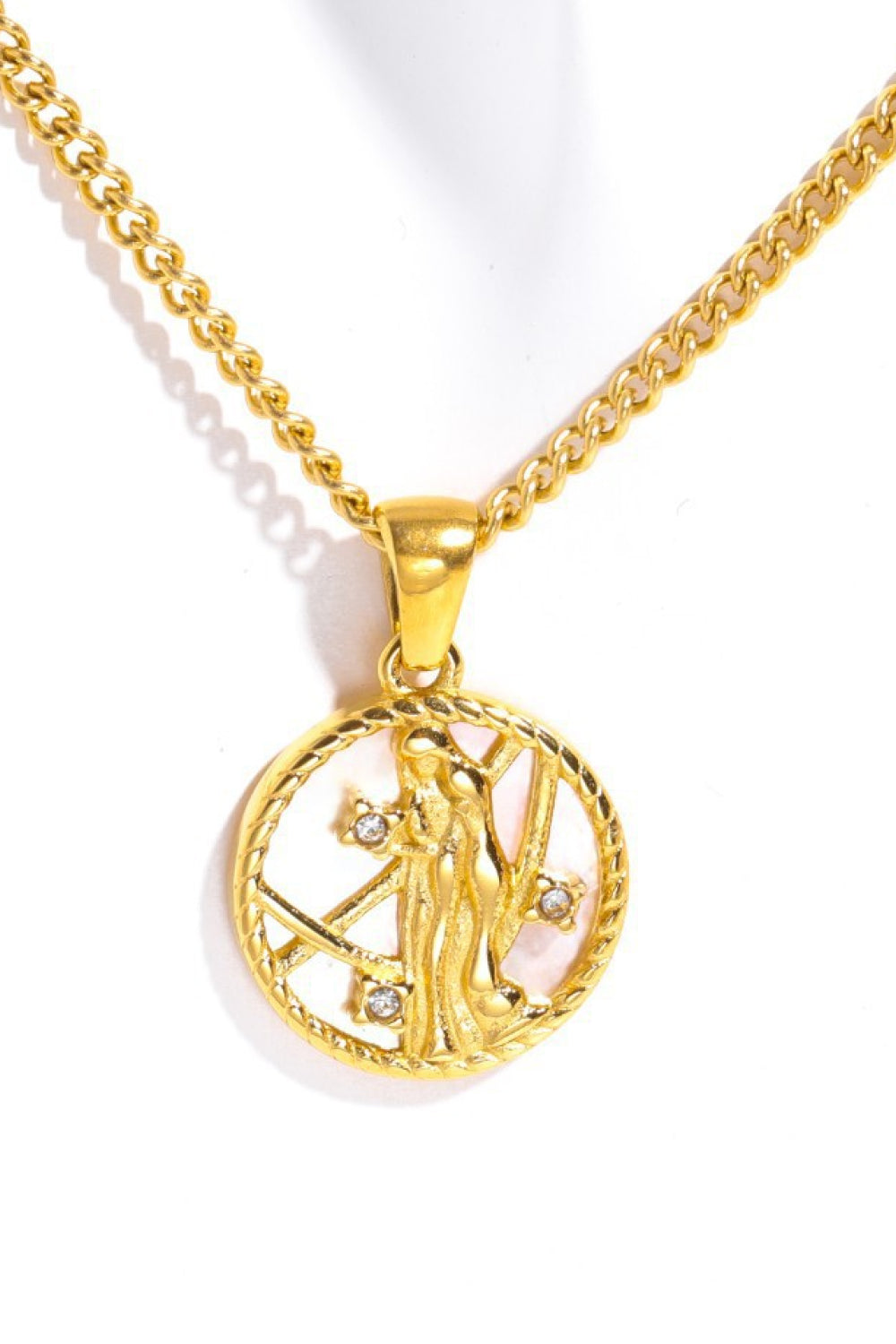 Constellation Pendant Stainless Steel Necklace 