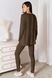 Basic Bae Bamboo Full Size V-Neck Long Sleeve Top and Pants Lounge Set 