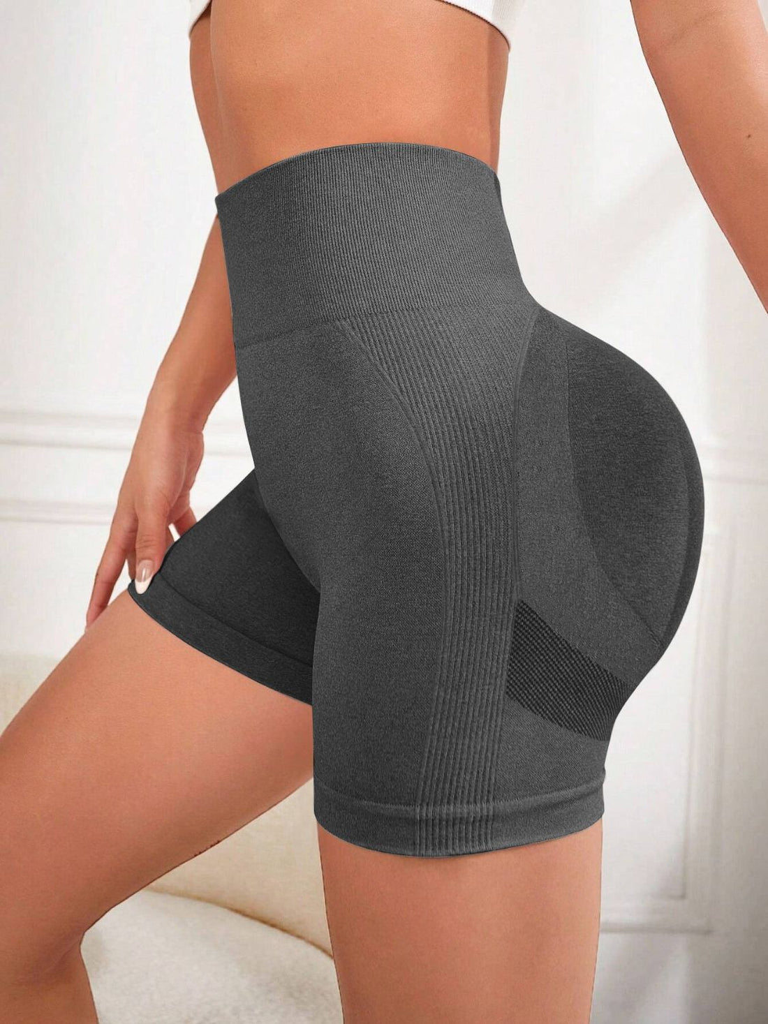 High Waist Active Shorts 