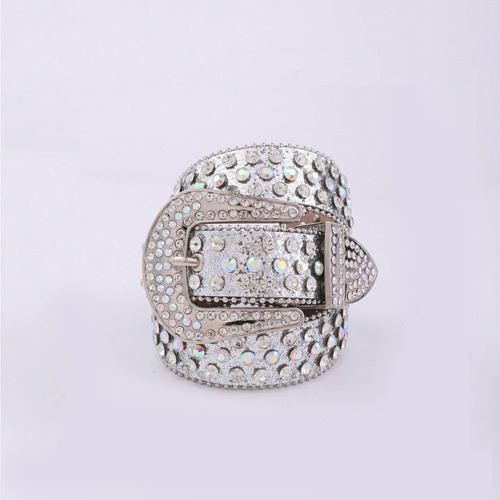 PU Leather Rhinestone Belt 