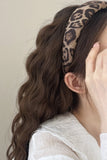 Leopard Polyester Wide Headband 