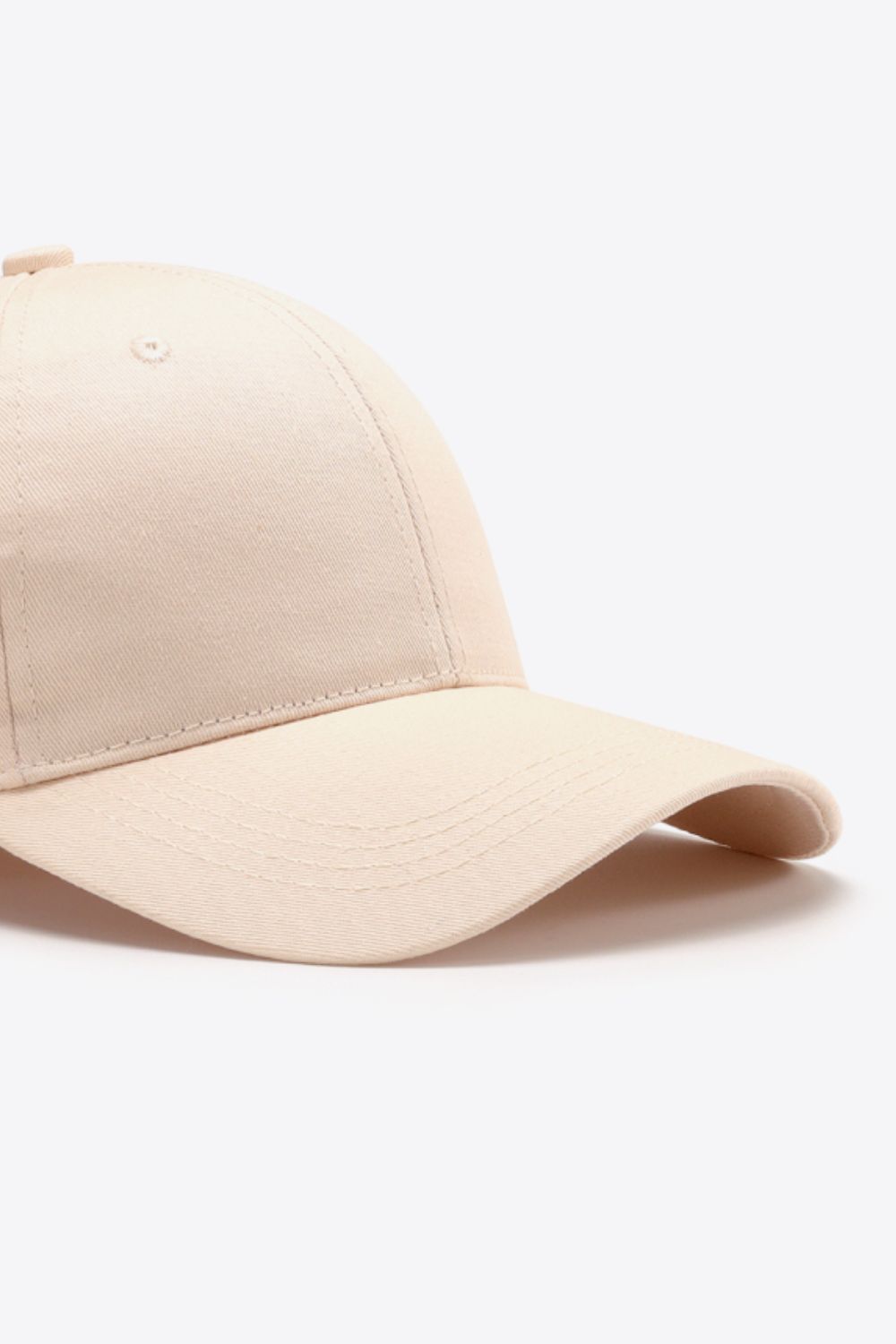 Plain Adjustable Cotton Baseball Cap 