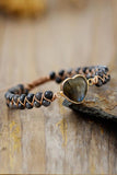 Handmade Heart Shape Natural Stone Bracelet 