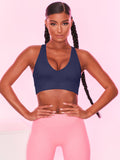 Scoop Neck Wide Strap Active Bra 
