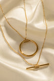 Double-Layered Stainless Steel Necklace 