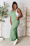 Double Take Full Size Wide Strap Overall with Pockets 