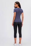 Millennia Round Neck Short Sleeve Active T-Shirt 