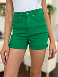Judy Blue Full Size Tummy Control Garment Dyed Denim Shorts 