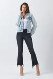 RISEN Button Up Washed Denim Jacket 
