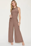 Basic Bae Full Size Ribbed Tank and Wide Leg Pants Set 