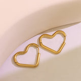 Titanium Steel Geometric Huggie Earrings 