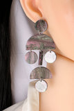 Geometrical Shape Acrylic Dangle Earrings 