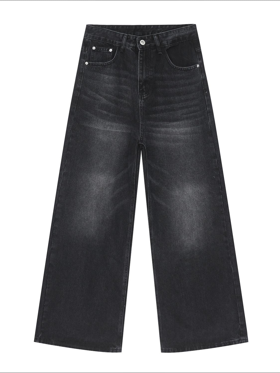 Wide Leg Jeans with Pockets 