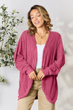 Basic Bae Full Size Ribbed Cocoon Cardigan 