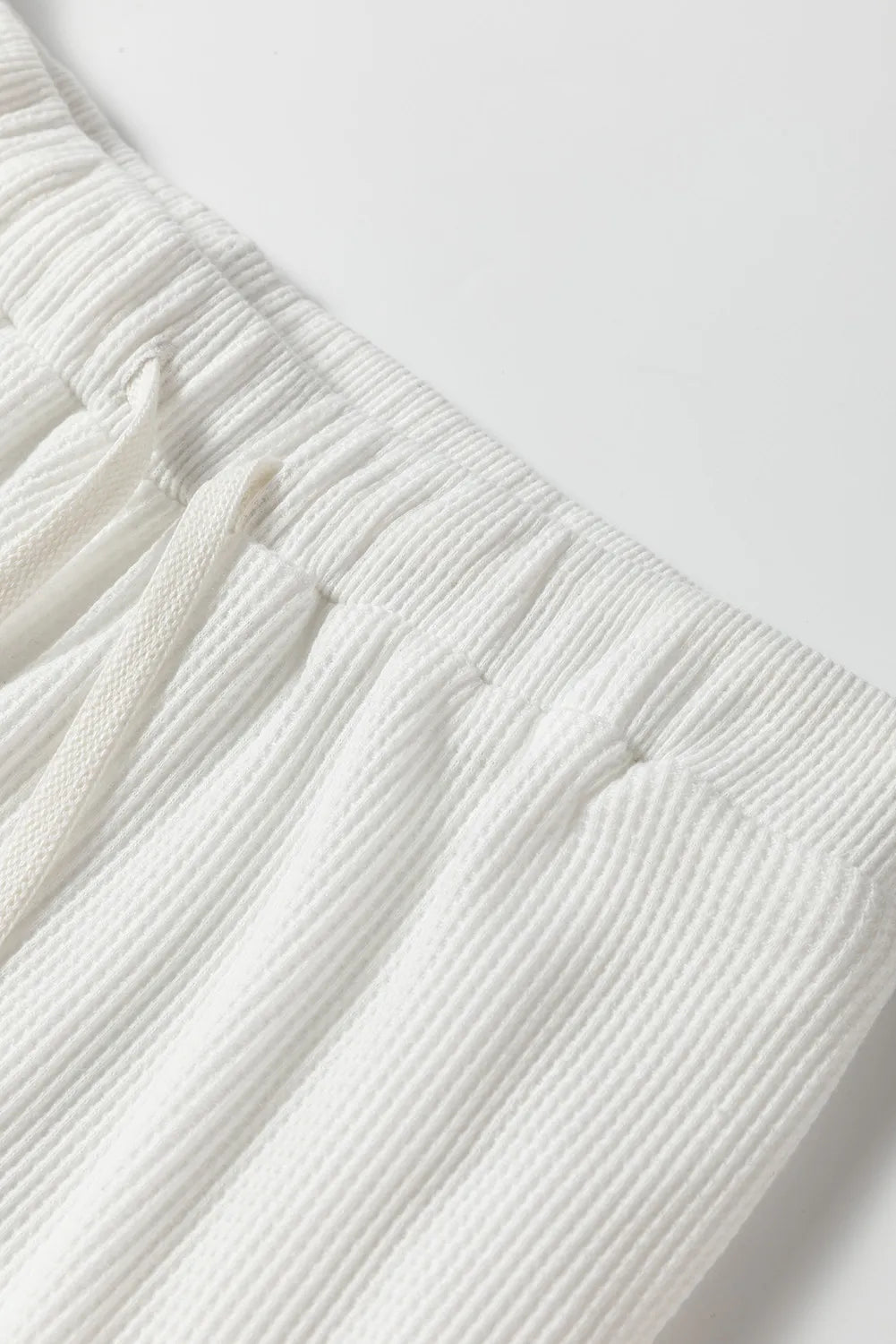 Round Neck Long Sleeve Top and Drawstring Pants Lounge Set Lingerie & Nightwear