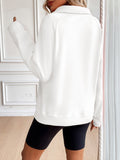 Ivy Lane Half Zip Raglan Sleeve Sweatshirt 
