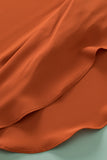 Plus Size V-Neck Petal Sleeve Blouse 