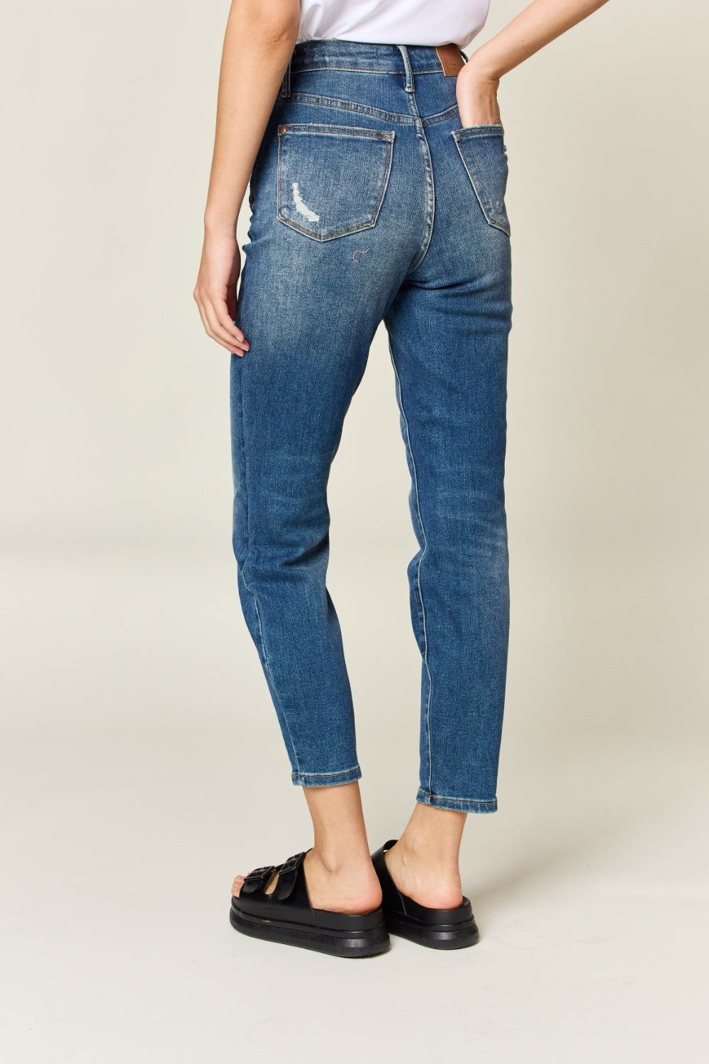 Judy Blue Full Size Tummy Control High Waist Slim Jeans 