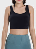 Millennia Crisscross Square Neck Active Tank 
