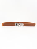 Zinc Alloy Buckle Elastic PU Belt 