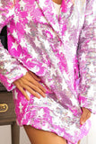 BiBi Star Pattern Sequin Blazer 