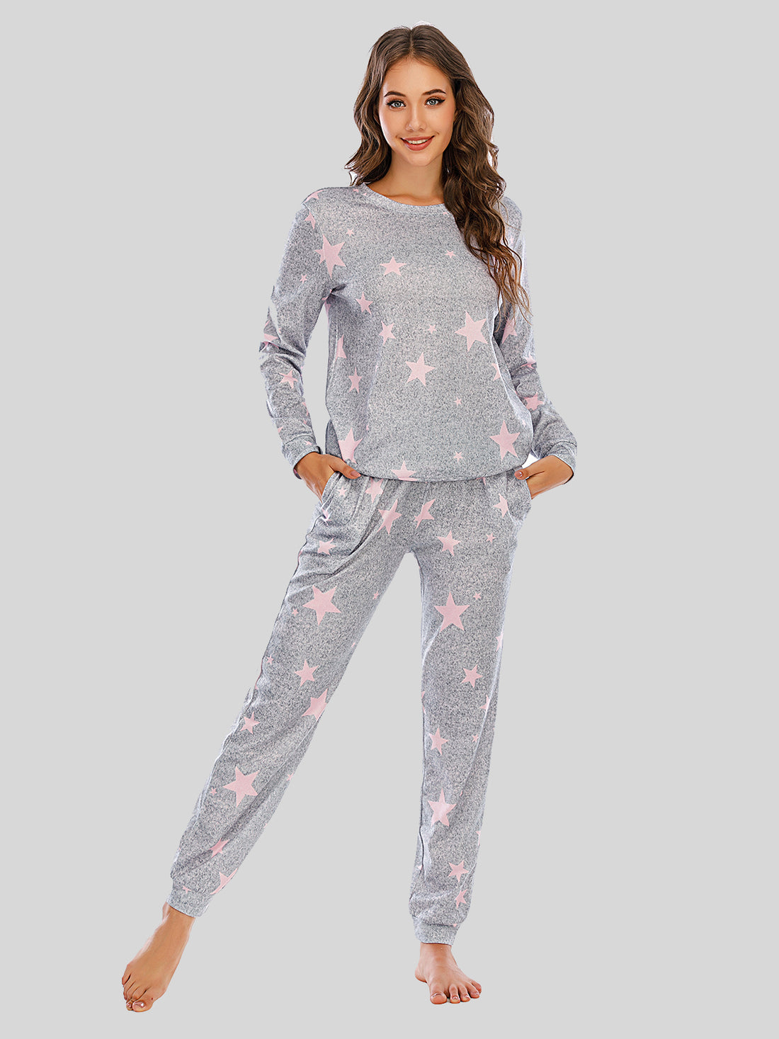 Star Top and Pants Lounge Set Lingerie & Nightwear