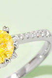 1 Carat Moissanite 925 Sterling Silver Ring 
