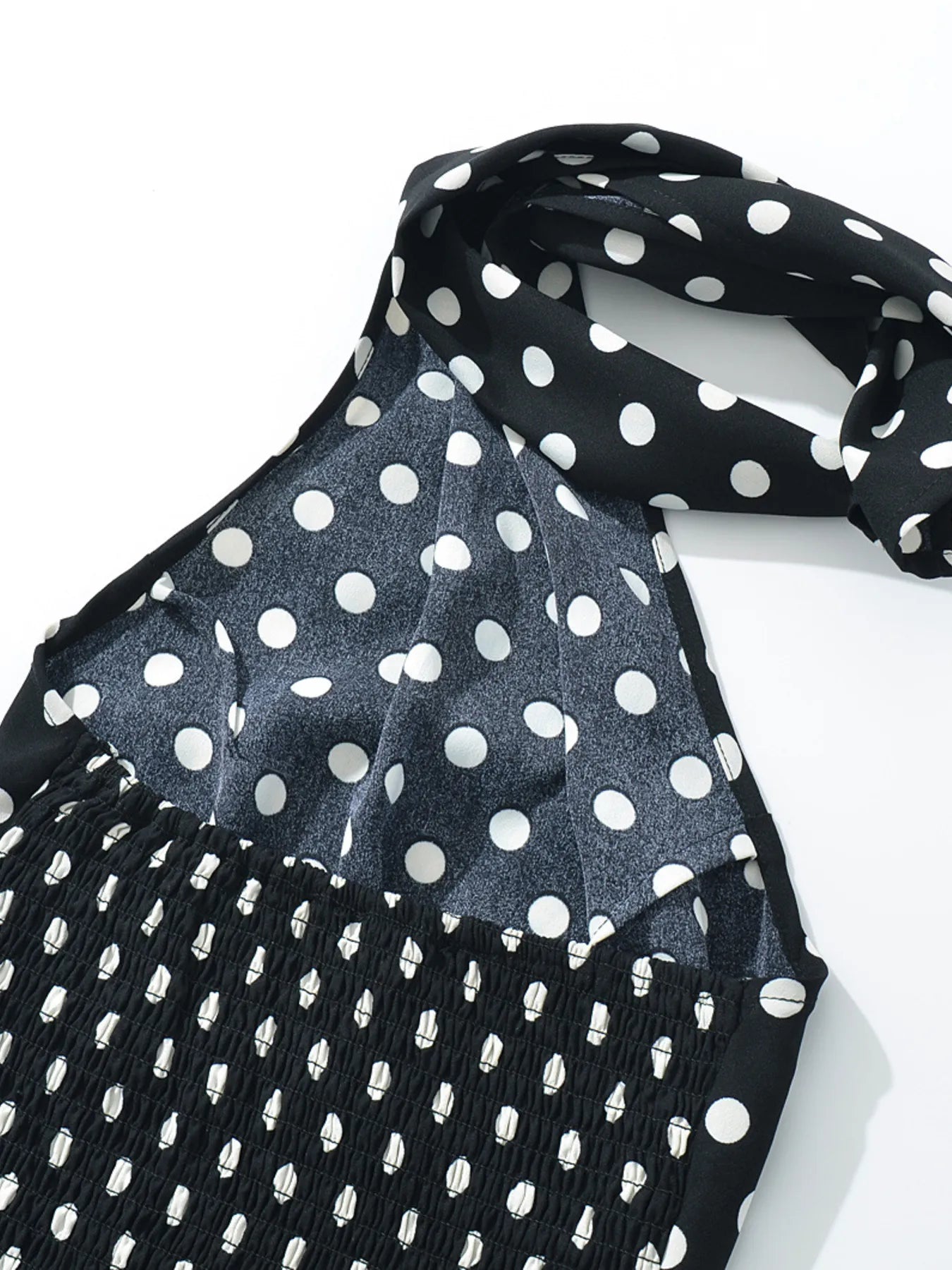 Polka Dot One-Shoulder Top and Mini Skirt Set Two Piece Dresses