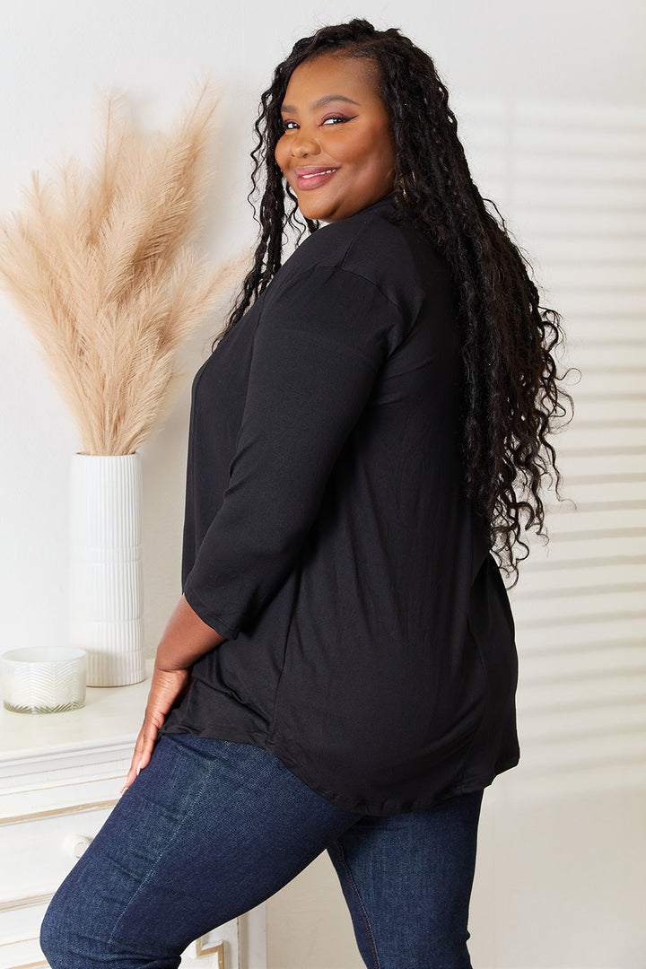 Culture Code Full Size Open Front Cardigan 