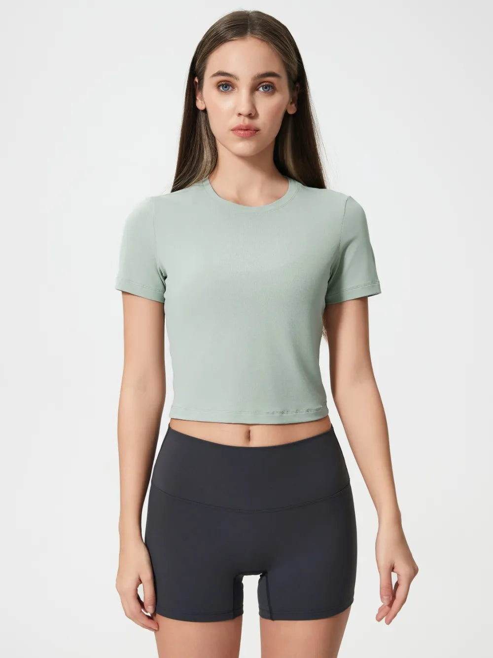 Millennia Round Neck Short Sleeve Active T-Shirt 