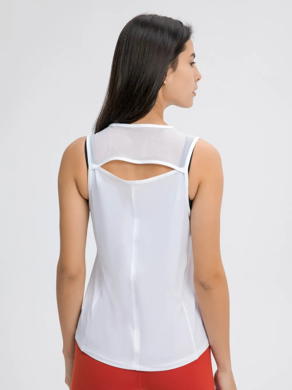 Millennia Cutout Back Round Neck Active Tank 