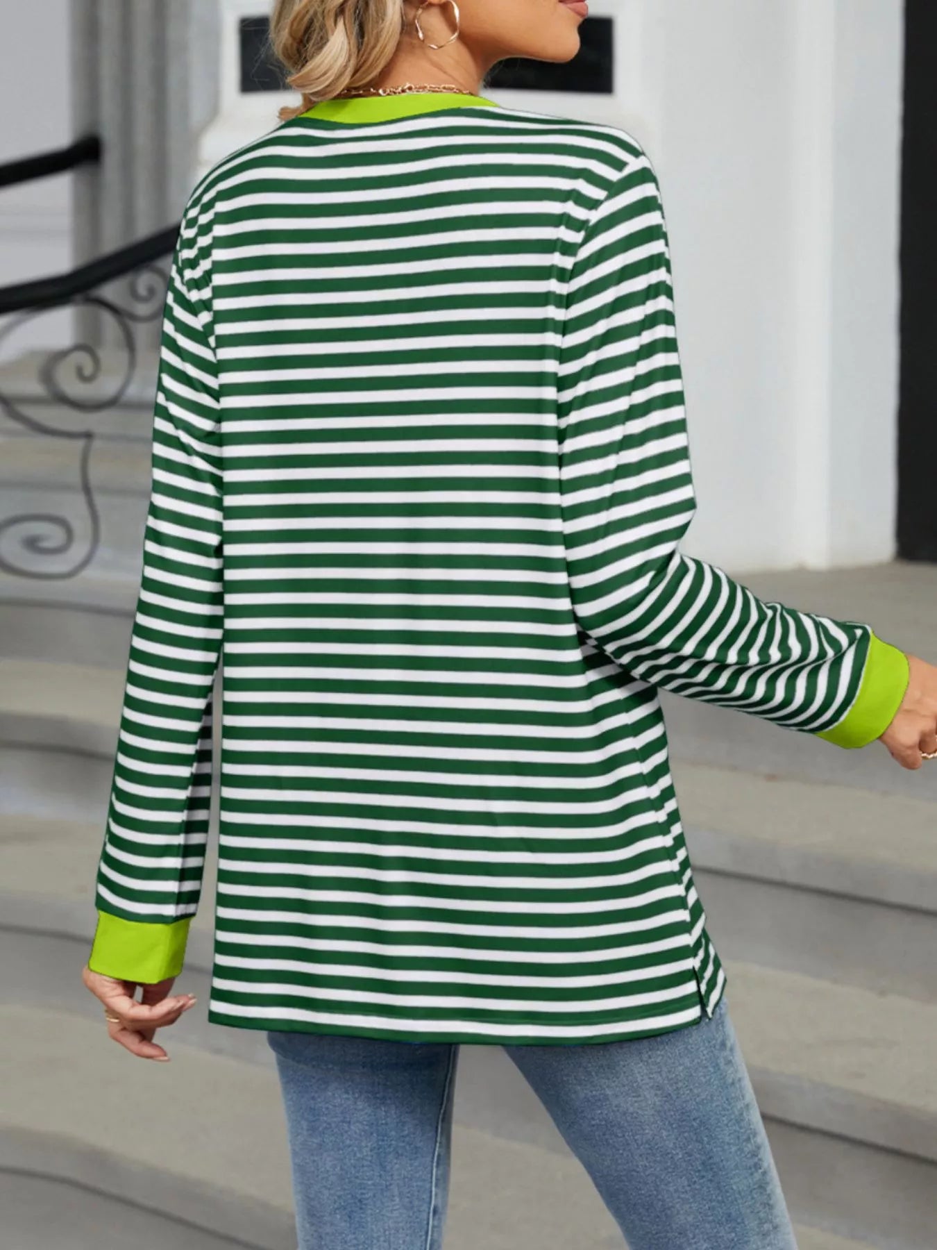 Striped Long Sleeve T-Shirt 