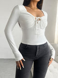 Devine Tied Long Sleeve T-Shirt 