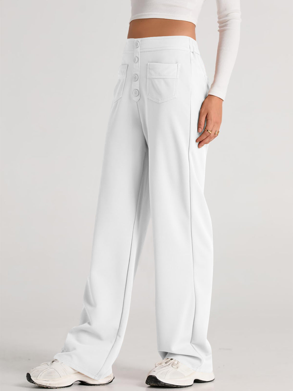 High Waist Wide Leg Pants Pants