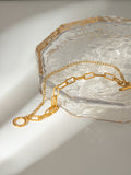 18K Gold-Plated Stainless Steel Chain Bracelet 