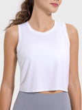Millennia Drawstring Cutout Round Neck Active Tank 