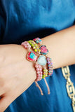 Handmade Heart Shape Natural Stone Bracelet 
