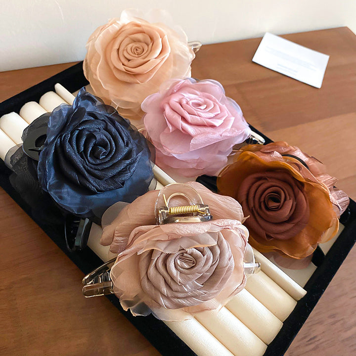 Flower Acrylic Hair Claw Clip 