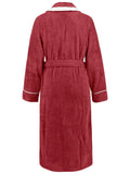Contrast Trim Tie Waist Lounge Nightgown with Pockets Lingerie & Nightwear