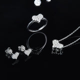 Moissanite 925 Sterling Silver Heart Bracelet 