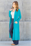 Basic Bae Full Size Open Front Long Sleeve Cover Up 