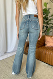 Judy Blue Full Size Medium Rise Tummy Control Destroy Flare 