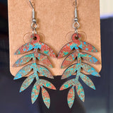 Wooden Dangle Earrings 