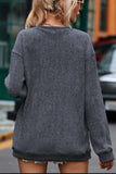 Glitter Ghost Round Neck Long Sleeve Sweatshirt 