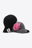 VIBRA Graphic Distressed Adjustable Baseball Cap 