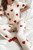 Pocketed Round Neck Top and Drawstring Pants Lounge Set Lingerie & Nightwear