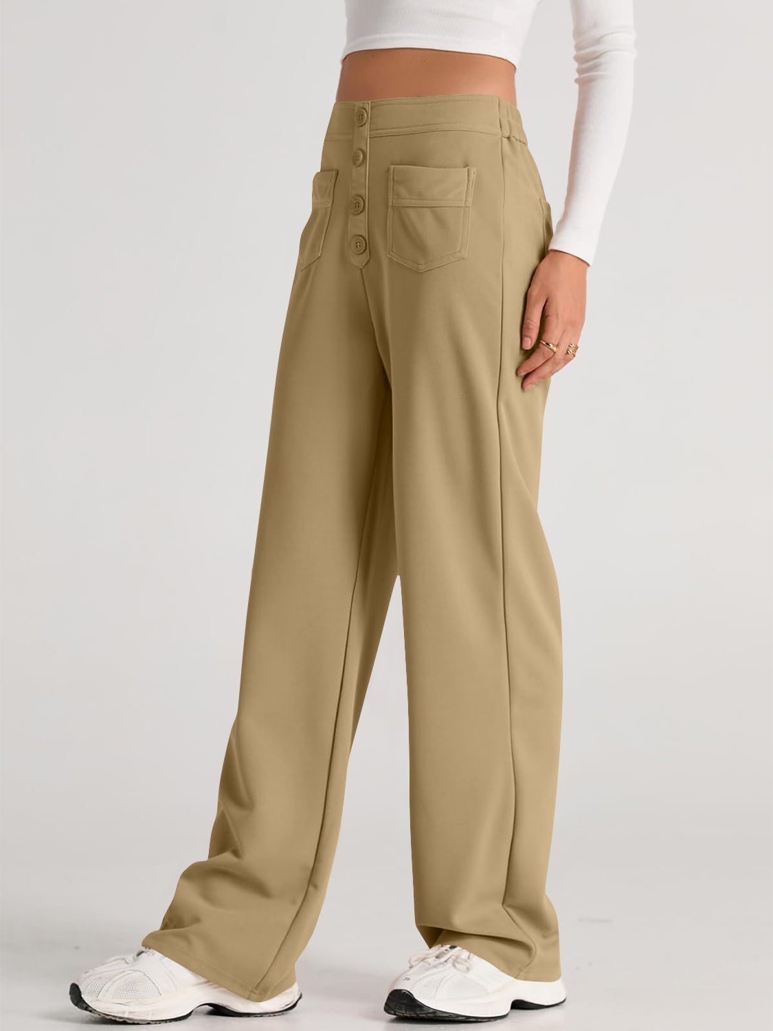 High Waist Wide Leg Pants Pants
