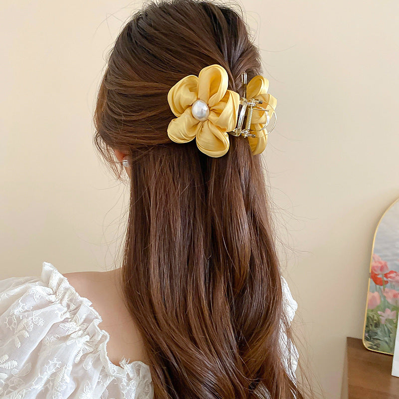 Flower Acrylic Hair Claw Clip 