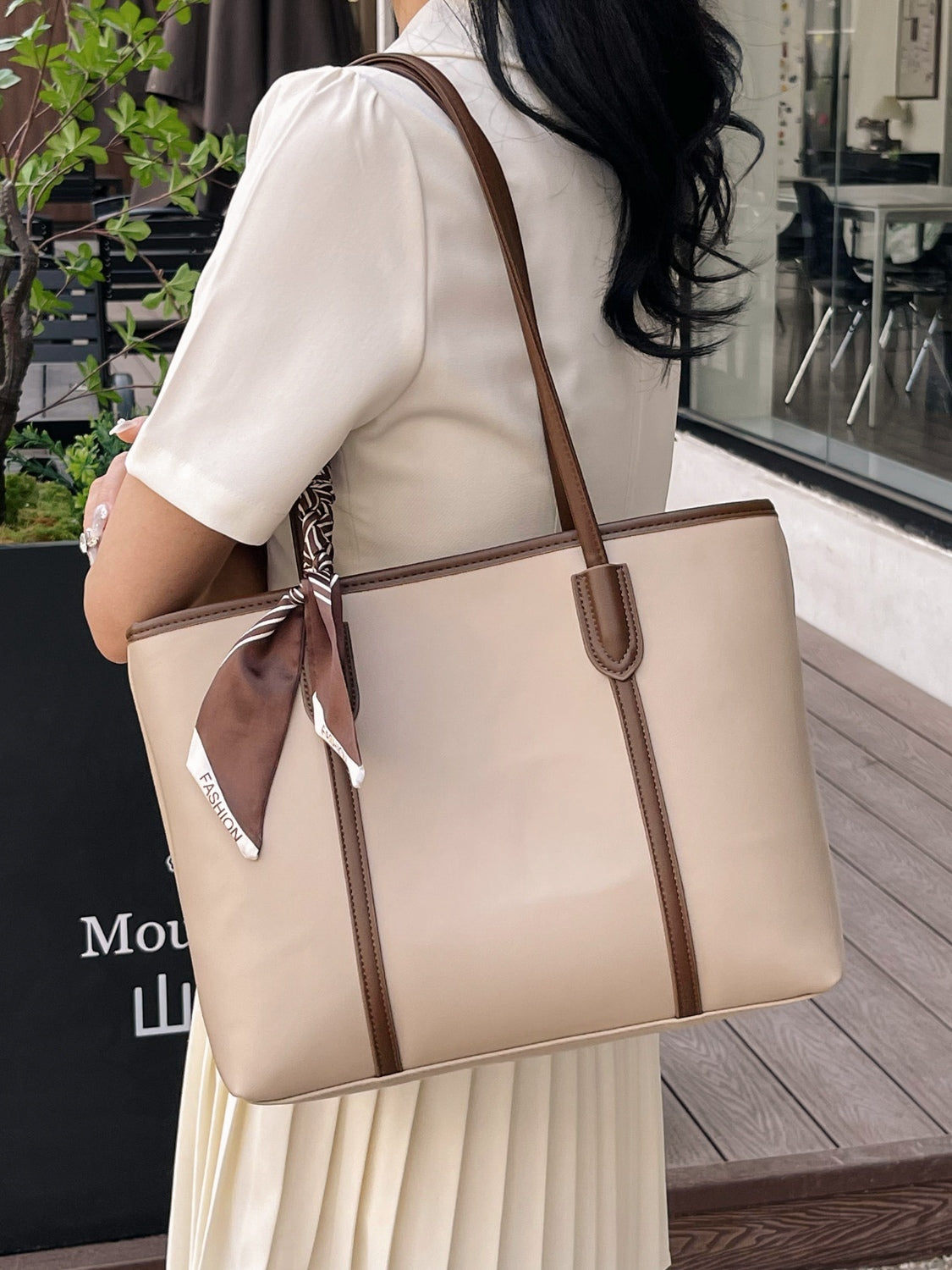 PU Leather Tote Bag 